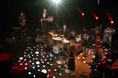 The band "Sammy Miller and the Congregation" perform on the catwalk of the Coppell Arts...