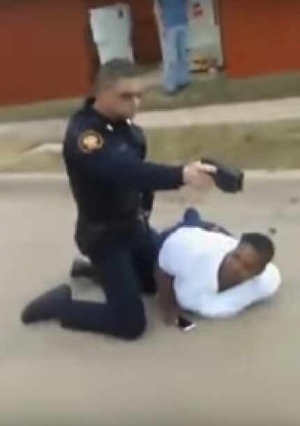 A video shows a Fort Worth police officer wrestling a mother to the ground while repeatedly...