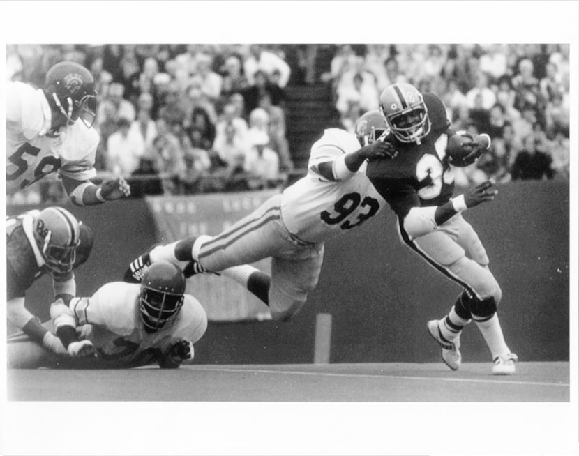 Tony Dorsett from his college days at the University of Pittsburgh.