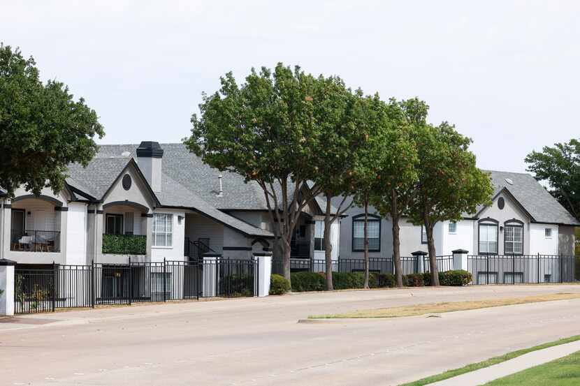 Shown are the Thornbury at Chase Oaks apartments, a public facility corporation property in...