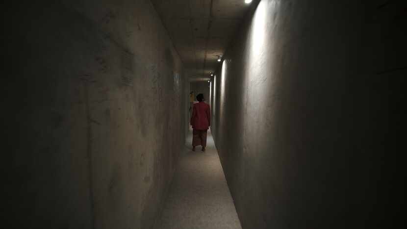 A dark hallway is one of the settings in Bombshell Dance Project's immersive,...