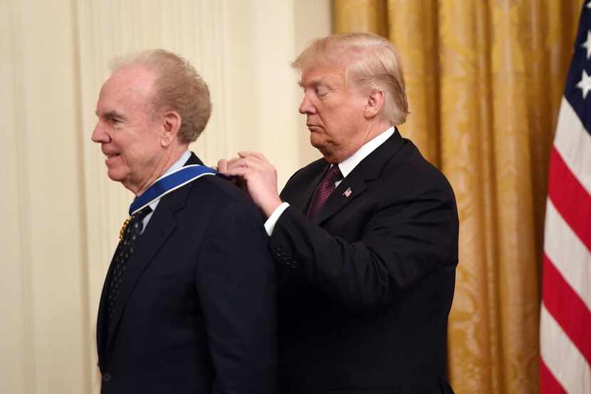 US President Donald Trump awards the Presidential Medal of Freedom to American Football...