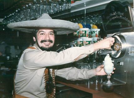 Mariano Martinez, owner of Mariano's Hacienda, is pictured here in 1991 with his frozen...