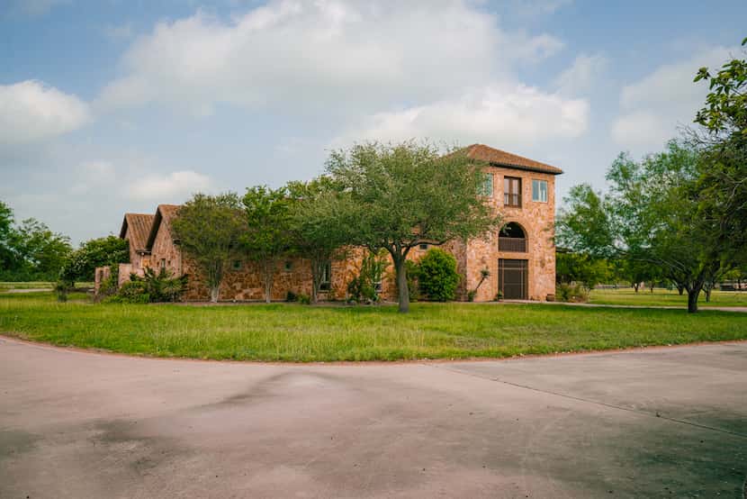The main house at Arrowhead Ranch has 9,500 square feet of space with five bedrooms.