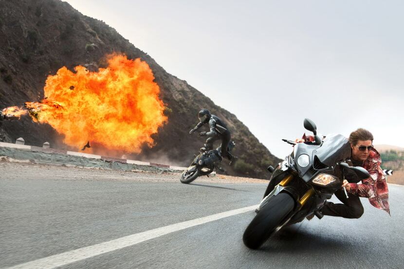 Tom Cruise plays Ethan Hunt in Mission Impossible: Rogue Nation