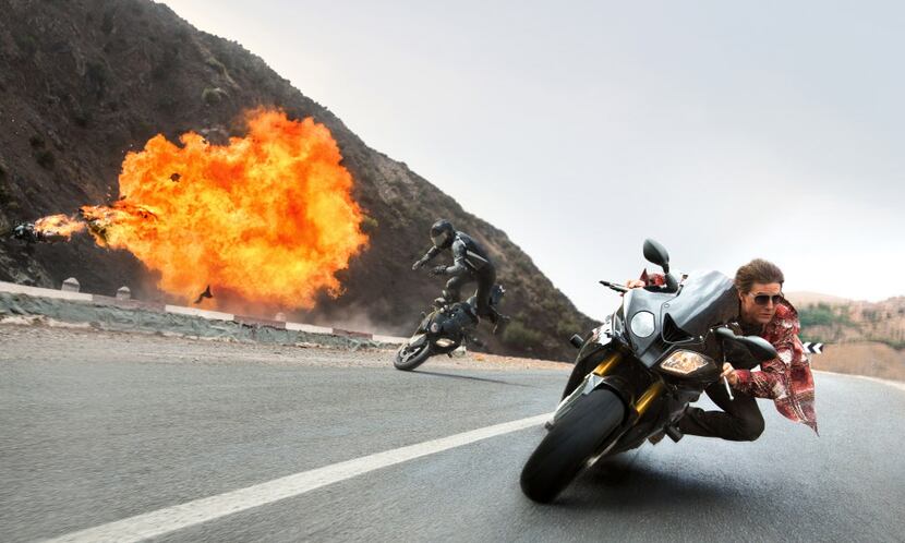 Tom Cruise plays Ethan Hunt in Mission Impossible: Rogue Nation