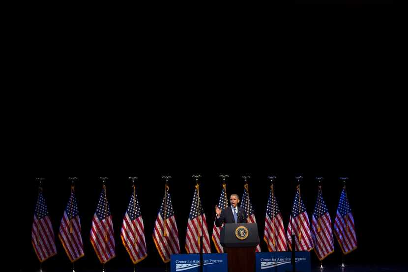 FILE -- President Barack Obama makes remarks on the economy in Washington,  Dec. 4, 2013....