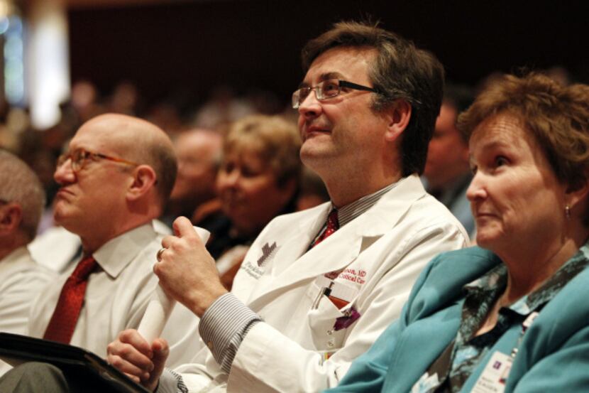 Dr. Jay Shannon, Parkland Memorial Hospital's chief medical officer, was among employees who...