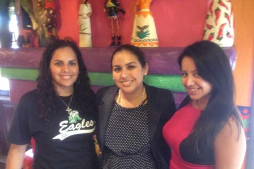 Nancy Lira Bernardino, Monica Lira and Victoria Neave at Gonzalez's Restaurant in Pleasant...