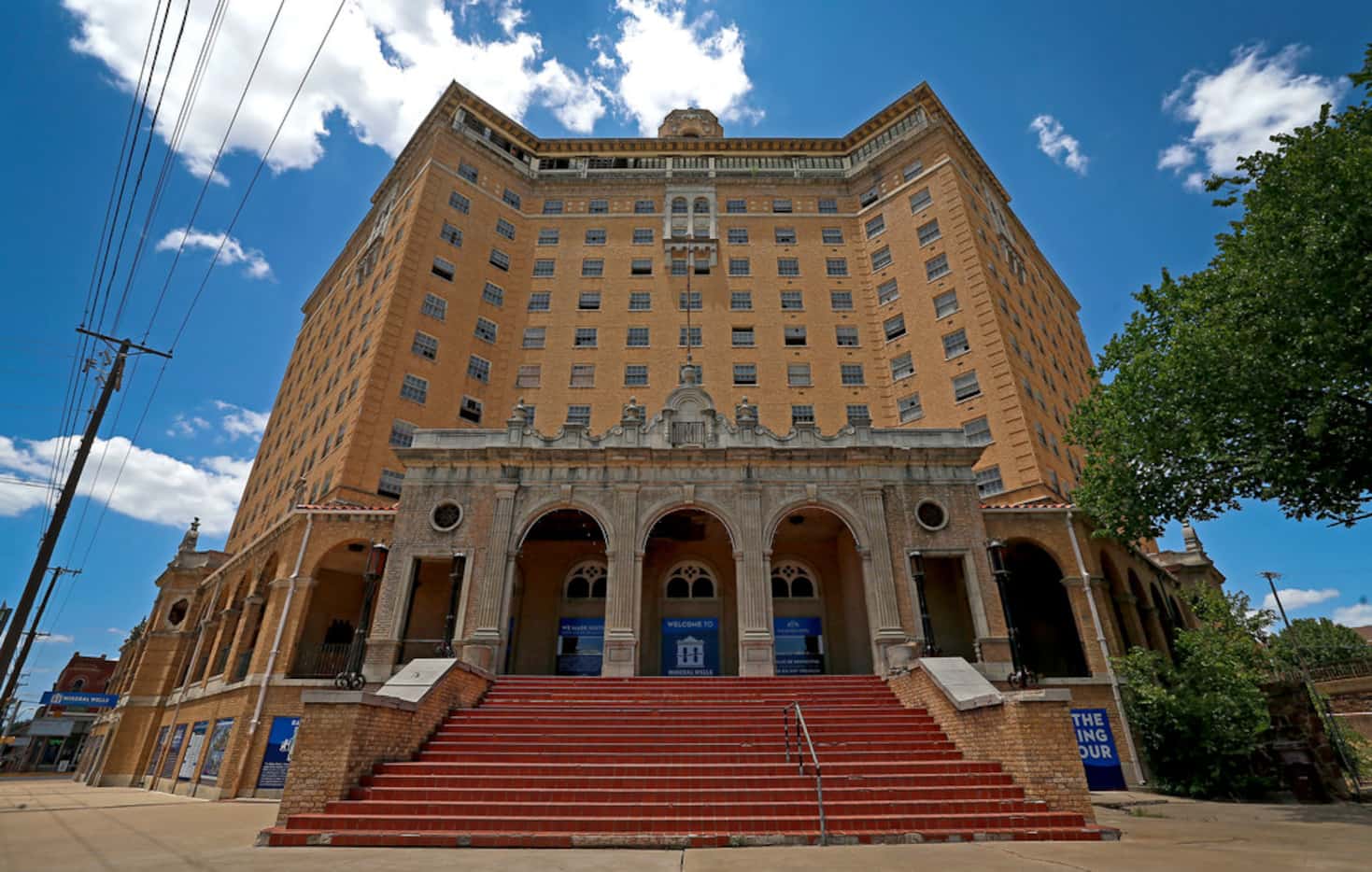 The historic Baker Hotel in Mineral Wells opened in 1929 and has been closed since the 1970s.  
