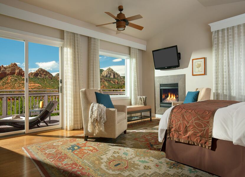 The luxurious L'Auberge de Sedona is among the lodging options in Sedona. 