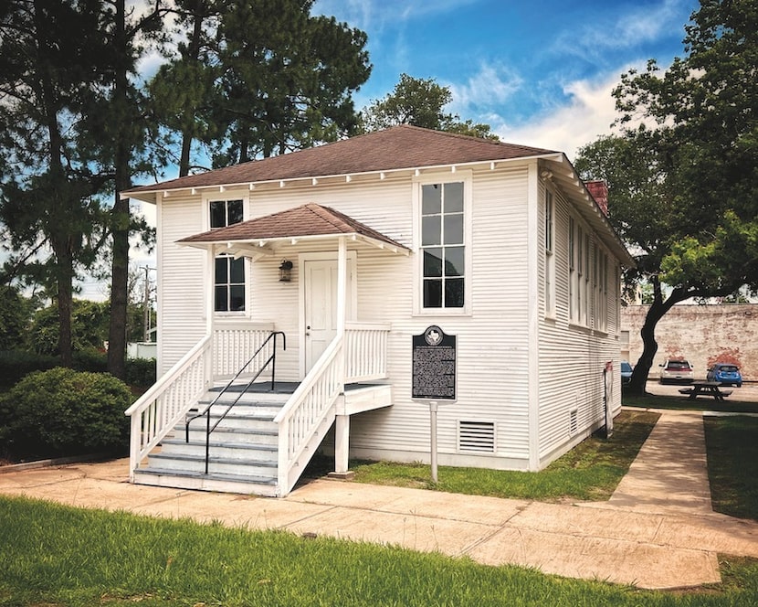 Rosenwald School, West Columbia, Texas, 1921. Photo by Ben Koush from the "Home Heat Money...