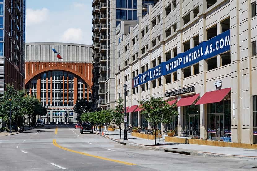The 25-story Victory Place apartment tower is one of three Texas residential high-rises on...