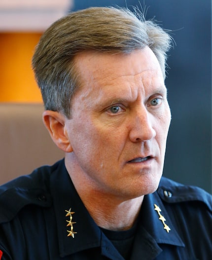 File image of Allen police chief Steve Dye in 2017.