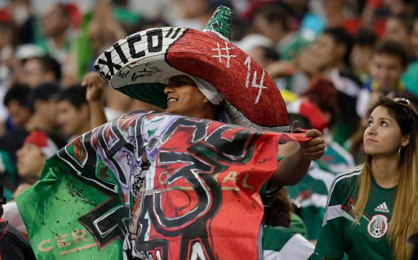
A Mexico fan celebrated his team’s win against Ecuador in an exhibition match held last...