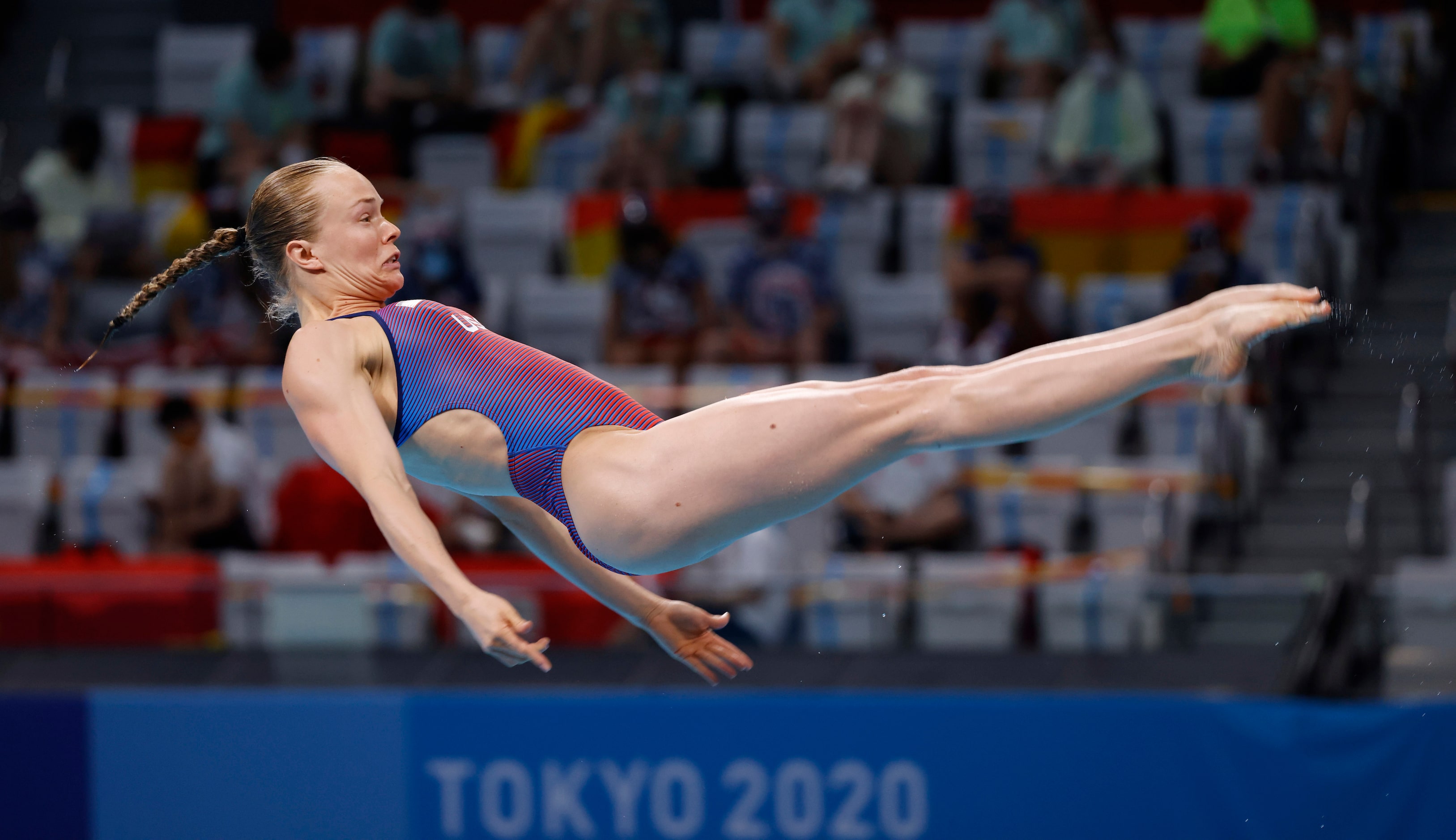 USA’s Krysta Palmer competes in the women’s 3 meter springboard preliminary competition...