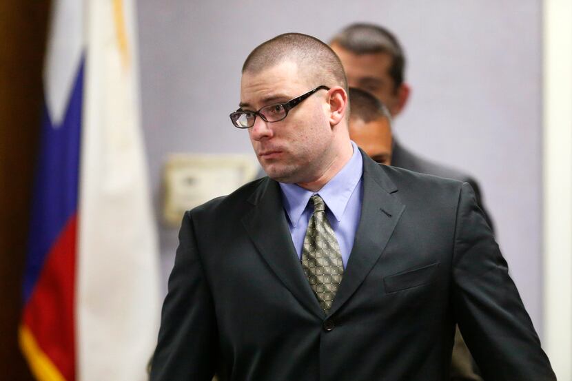Former Marine Cpl. Eddie Ray Routh walks into court during the second day of his capital...