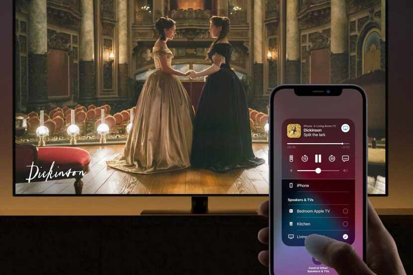 AirPlay lets you wirelessly mirror your iPhone's screen to a TV.