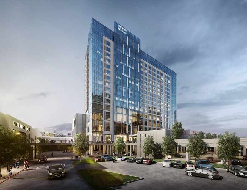 Sam Moon Group is building a 17-story Hyatt Regency Hotel at Frisco's Stonebriar Center...