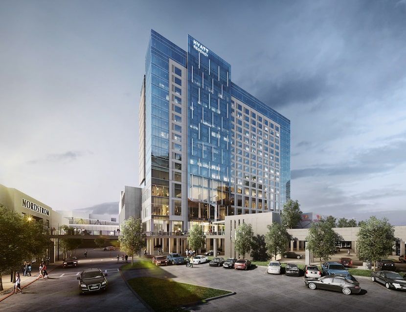 Sam Moon Group is building a 17-story Hyatt Regency Hotel at Frisco's Stonebriar Center...