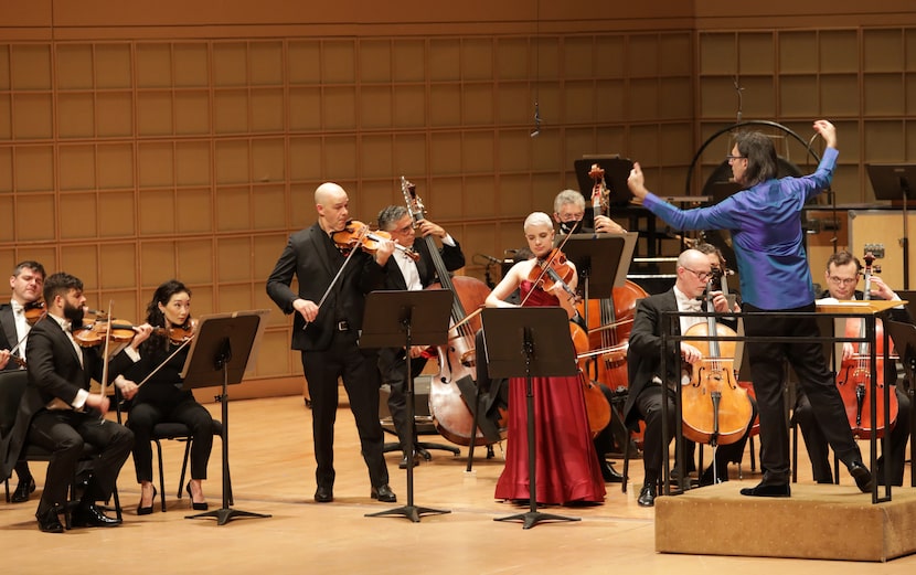 Concertmaster Alexander Kerr and principal violist Meredith Kufchak play Mozart’s Sinfonia...