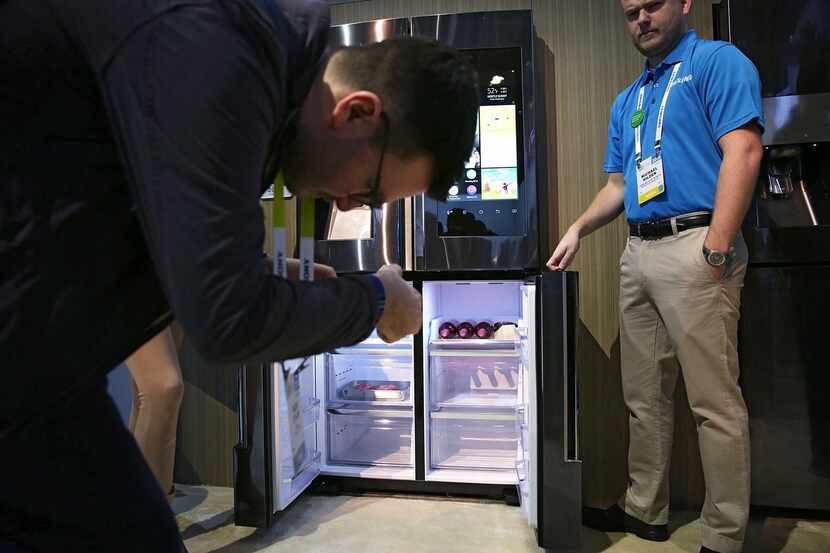 
What’s in the fridge? With the Samsung Family Hub model, internal cameras can send photos...