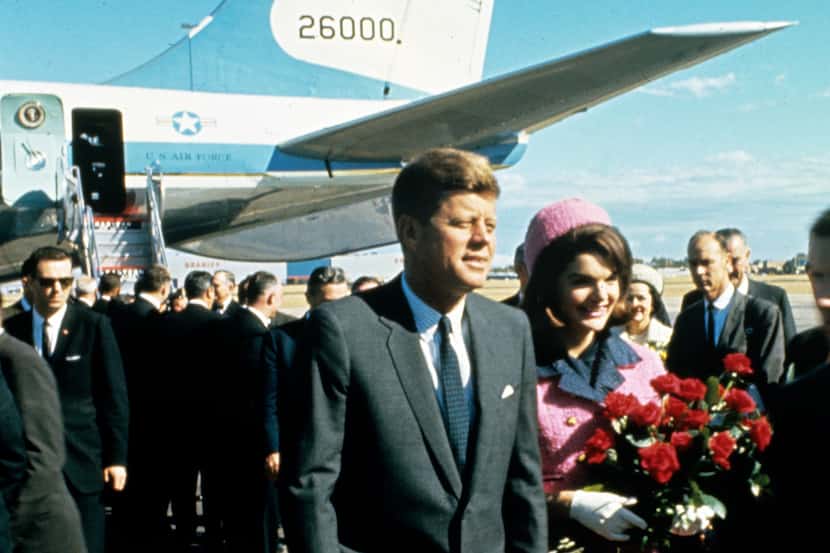 President John F. Kennedy and Jacqueline Kennedy arrived at Dallas Love Field on Nov. 22, 1963.