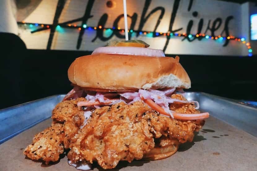 The Side Chick, available Sundays only at High Fives in East Dallas, is made with a pounded...