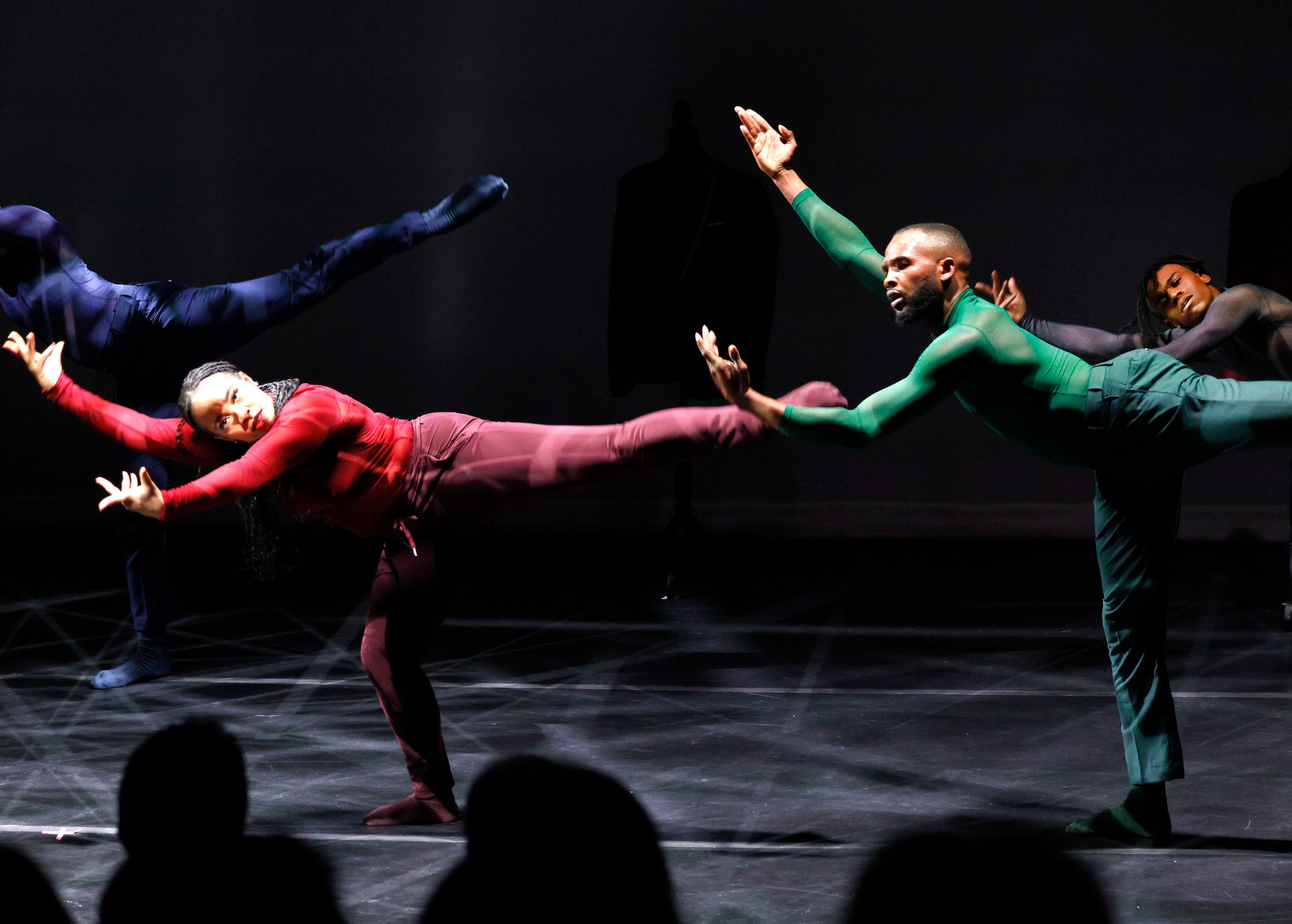 Former Dallas Black Dance Theatre dancers perform “ Overcurrent,” choreographed by Derick...