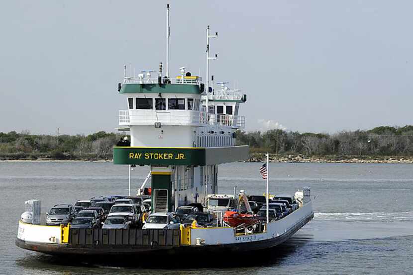 The free ferry service that hauls vehicles and pedestrians from State Highway 87 between...