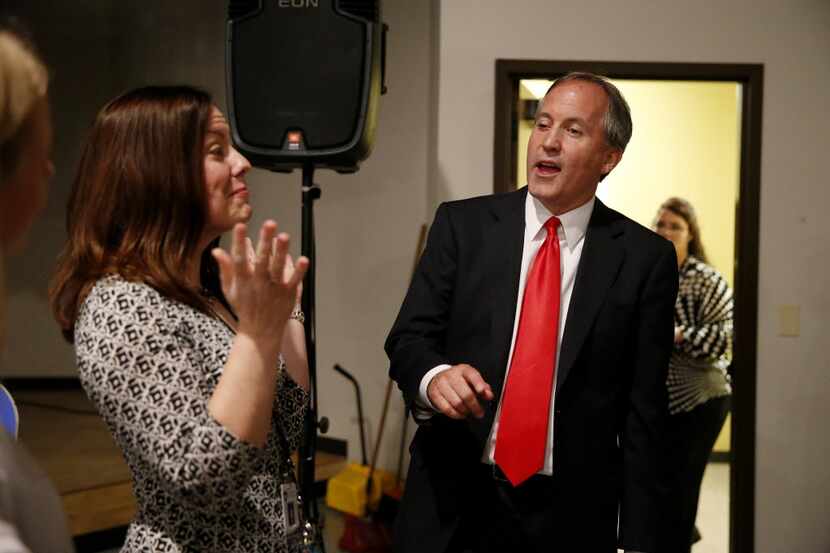  Texas Attorney General Ken Paxton, shown at an event on internet safety last month at...