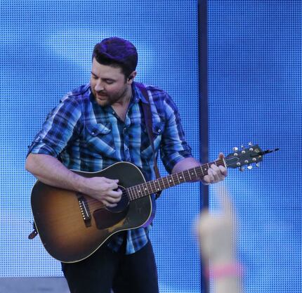 Chris Young performs during the Off the Rails Country Music Fest at Toyota Stadium in...