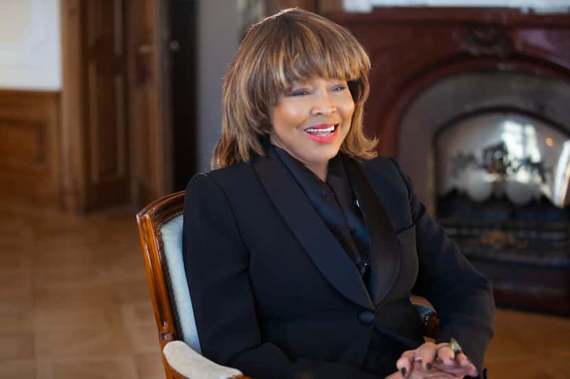 This image released by HBO shows Tina Turner in a scene from the documentary "Tina." (HBO...