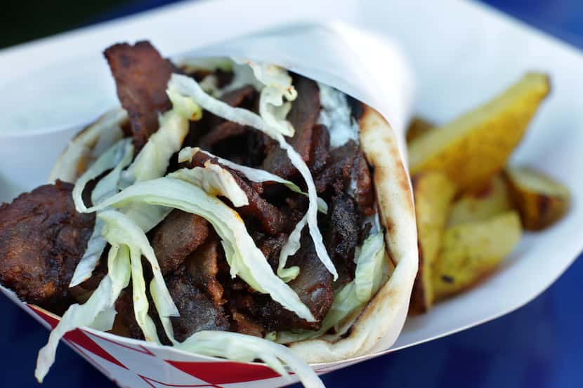 The pork gyro souvlaki at My Kuzina