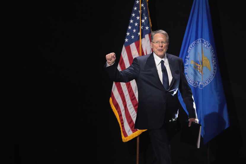 Wayne LaPierre,  executive vice president and CEO of the NRA, spoke at the Leadership Forum...