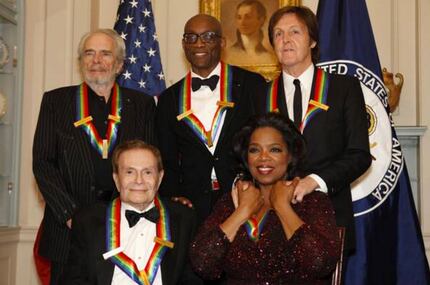 In 2010, Merle Haggard, top left, was honored at The Kennedy Center along with Bill T....