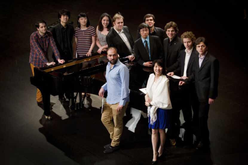 Semifinalists of the Van Cliburn International Piano Competition are (back, from left)...