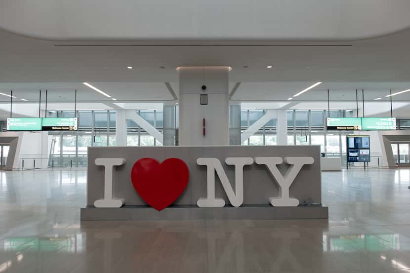 The interior of LaGuardia Airport's new Terminal B on June 10, 2020 in New York City.
