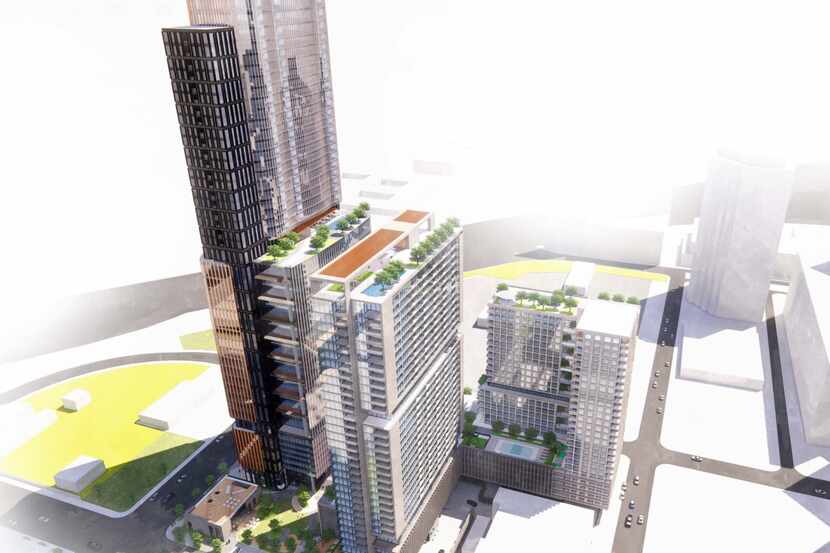 Portman Holdings says the anchor tower in its 2500 Ross project will include 50 stories of...