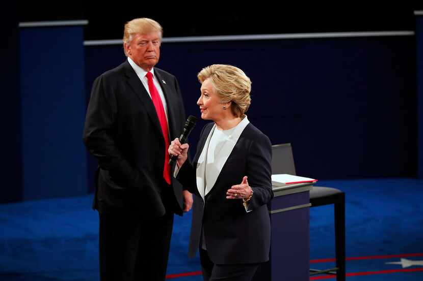 Hillary Clinton and Donald Trump met for their second presidential debate at Washington...