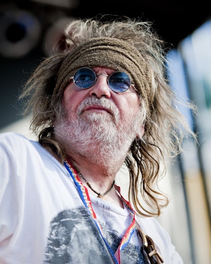 Ray Wylie Hubbard performs on the outdoor stage during Willie Nelson's Fourth of July Picnic...