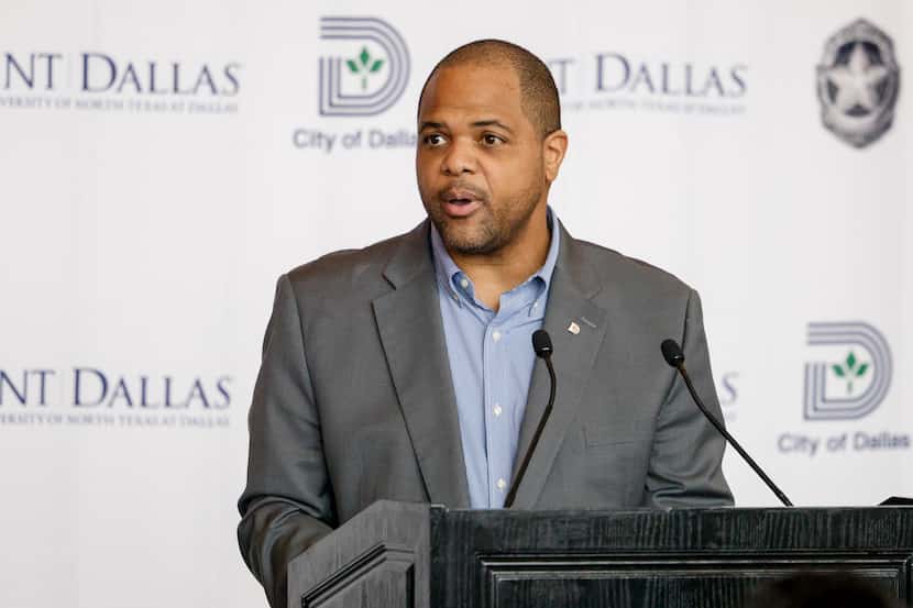 D Magazine reported that Nakita Johnson, wife of Dallas Mayor Eric Johnson (shown in...