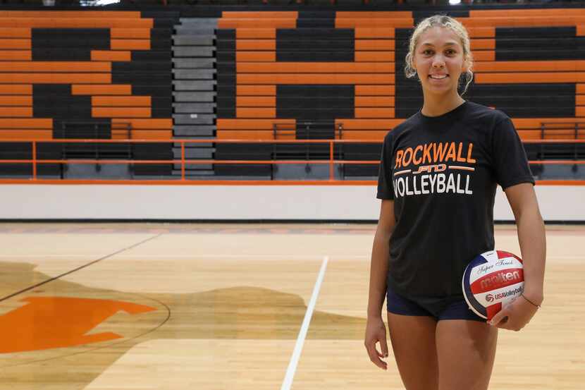 Rockwall volleyball star Becca Kelley has been out with a shoulder injury, but could return...