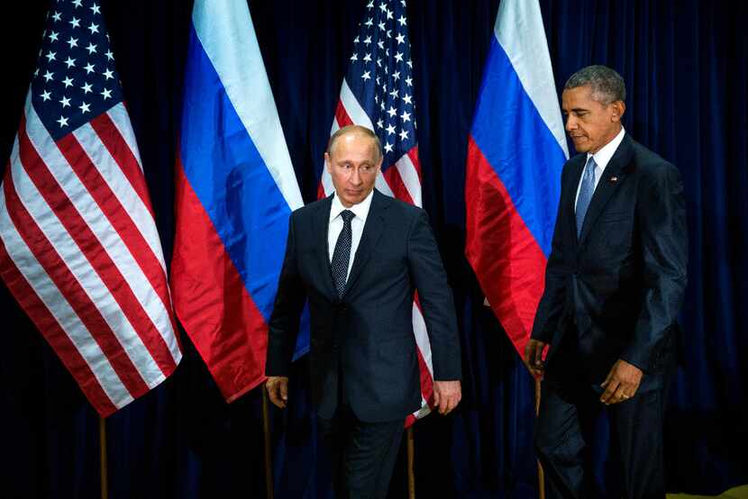President Barack Obama during a bilateral meeting with Russian President Vladimir Putin on...