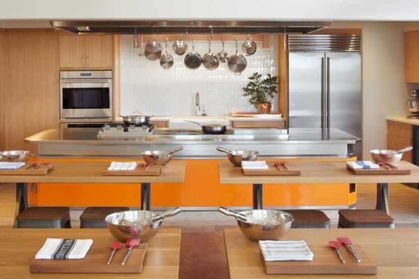 The culinary kitchen at Miraval Austin is outfitted with Williams-Sonoma items and offers...