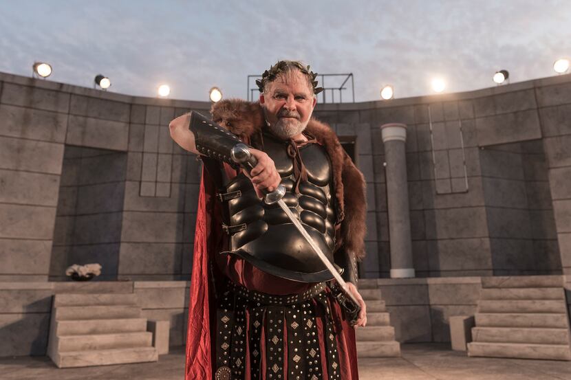 Raphael Parry plays Titus in Shakespeare in the Park's Titus Andronicus.  