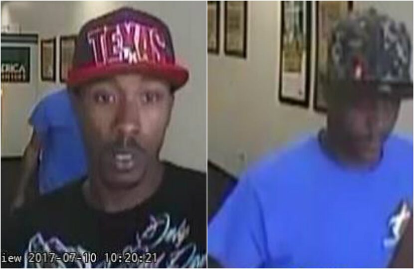 The two men accused of robbing a Advance America loan store in Carrollton and Cash Store in...