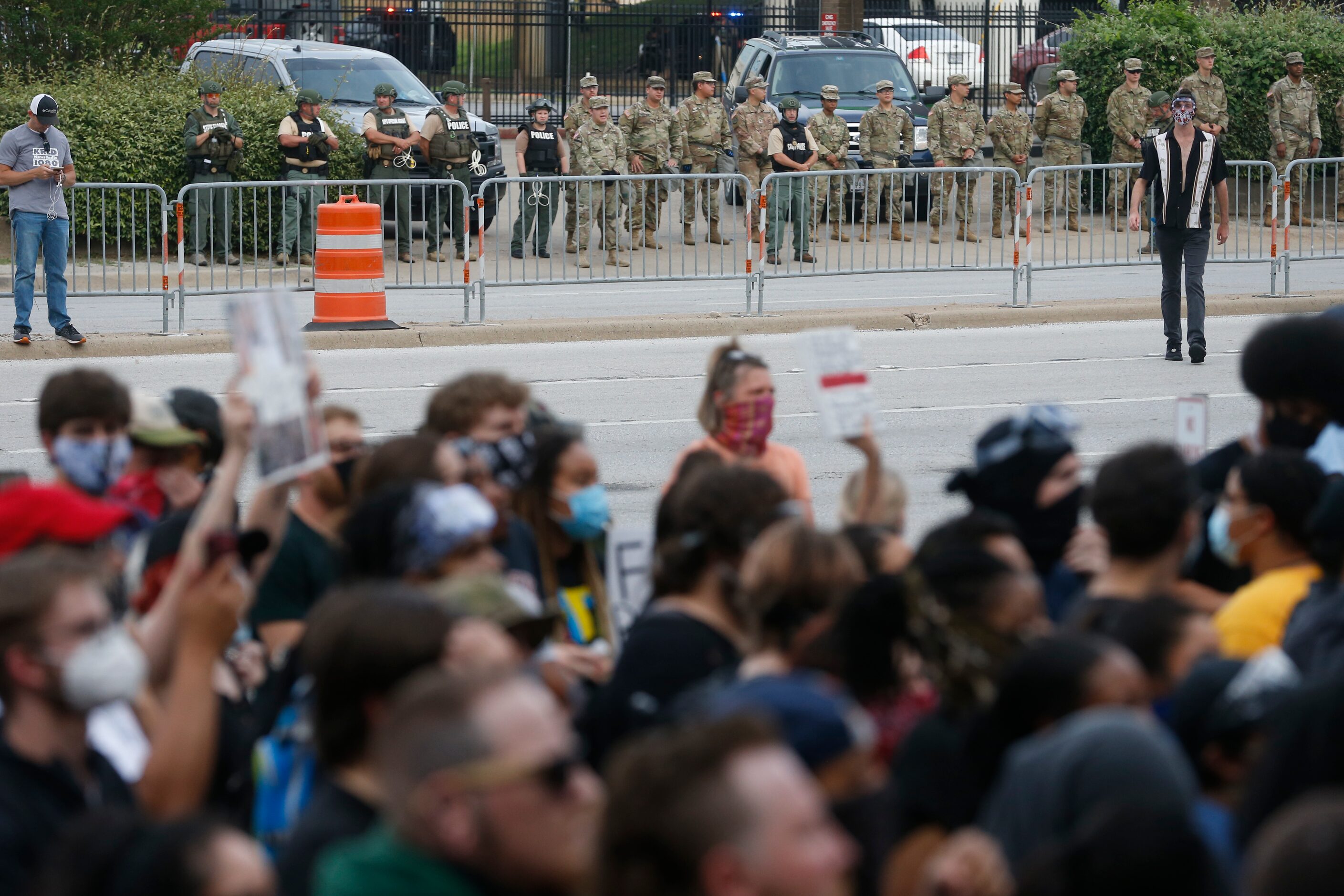 People protest police brutality on Monday, June 1, 2020, at the Frank Crowley Courts...