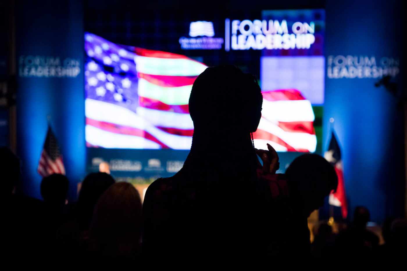 Audience members applaud a presentation by Daniel Anello, a 2015 Presidential Leadership...