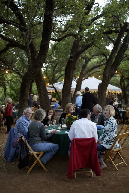 At a food and wine festival in Buffalo Gap, the event theme was Cowboys, Cuisine and Cabernet.
